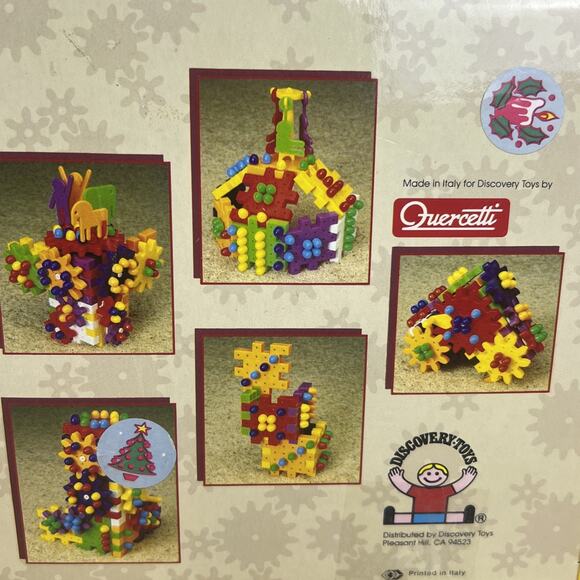 Gears Go Round Discovery Toys Building Blocks Original Case Made In Italy VTG - Picture 9 of 10